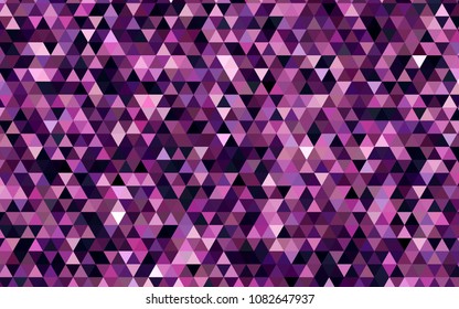 Dark Purple, Pink vector abstract polygonal pattern. A completely new color illustration in a vague style. Brand-new design for your business.
