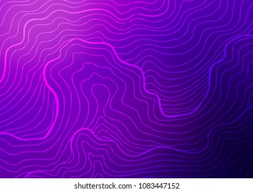 Dark Purple, Pink vector abstract doodle template. Glitter abstract illustration with doodles and Zen tangles. A completely new template for your business design.