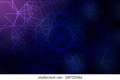 Dark Purple, Pink vector abstract doodle wallpaper. Childish elegant natural pattern with gradient. The pattern can be used for heads of websites and designs.