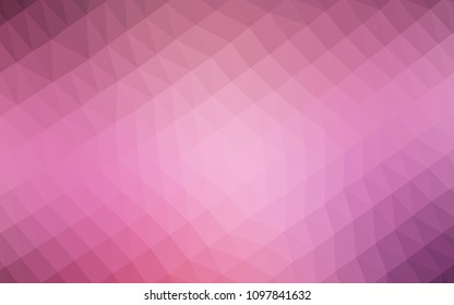 Dark Purple, Pink vector abstract polygonal pattern. Geometric illustration in Origami style with gradient.  The polygonal design can be used for your web site.