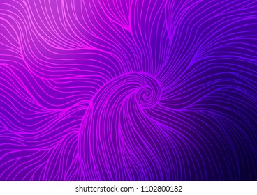 Dark Purple, Pink vector abstract doodle template. Shining colored illustration with doodles in Zen tangle style. The template can be used as a background for cell phones.