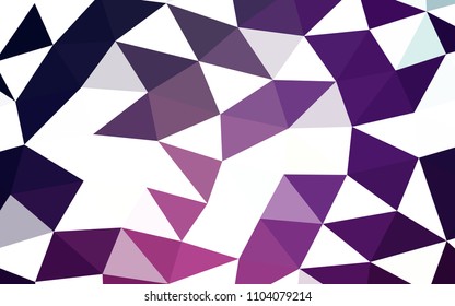 Dark Purple, Pink vector abstract polygonal abstract polygonal. Modern geometrical abstract illustration with gradient. The elegant pattern can be used as part of a brand book.