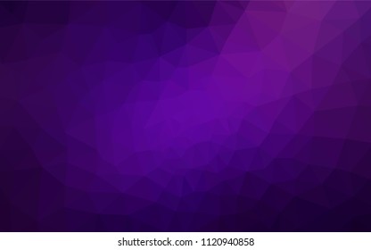 Dark Purple, Pink vector abstract polygonal background. Modern abstract illustration with triangles. A new texture for your web site.