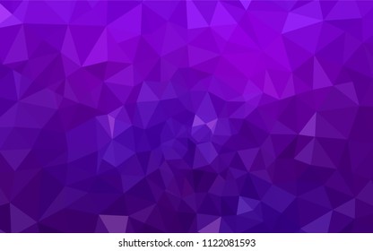 Dark Purple, Pink vector abstract mosaic pattern. A completely new color illustration in a polygonal style. Best triangular design for your business.