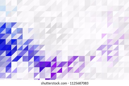 Dark Purple, Pink vector abstract colorful background, which consist of triangles. Pattern with colored triangles on white background.