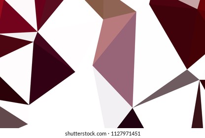 Dark Purple, Pink vector abstract mosaic pattern. Shining polygonal illustration, which consist of triangles. Brand new design for your business.