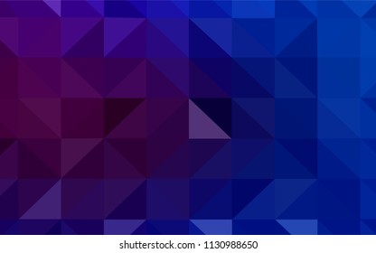 Dark Purple, Pink vector abstract polygonal pattern. Triangular geometric sample with gradient.  A new texture for your web site.
