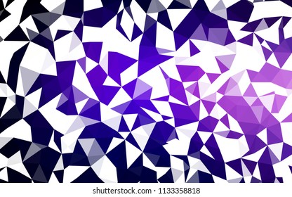 Dark Purple, Pink vector abstract polygonal pattern. Geometric illustration in Origami style with gradient.  Polygonal design for your web site.