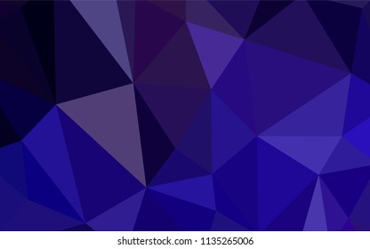 Dark Purple, Pink vector abstract polygonal template. A sample with polygonal shapes. Brand new style for your business design.
