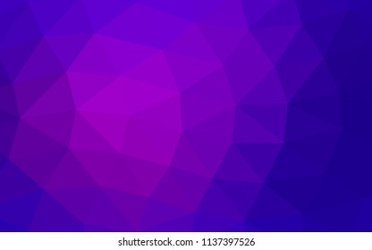 Dark Purple, Pink vector abstract mosaic abstract mosaic. Glitter abstract illustration with an elegant design. The template can be used as a background for cell phones.