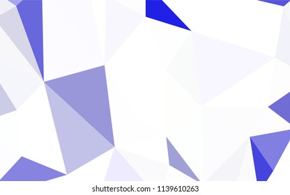 Dark Purple, Pink vector abstract mosaic backdrop. Geometric illustration in Origami style with gradient.  Completely new template for your banner.