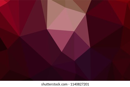 Dark Purple, Pink vector abstract mosaic backdrop. Colorful abstract illustration with triangles. New template for your brand book.