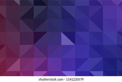 Dark Purple, Pink vector abstract polygonal pattern. Colorful illustration in abstract style with triangles. New template for your brand book.