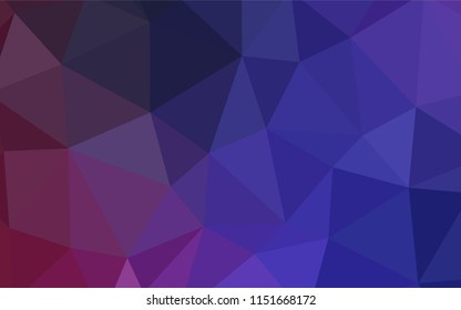 Dark Purple, Pink vector abstract mosaic pattern. Creative geometric illustration in Origami style with gradient. Textured pattern for your backgrounds.