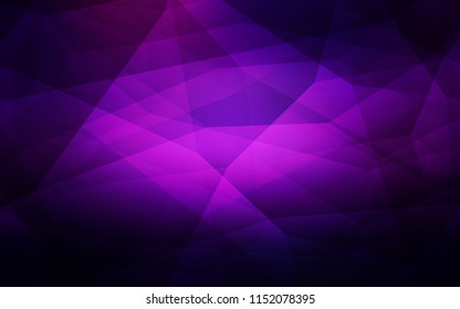 Dark Purple, Pink vector abstract polygonal template. Colorful illustration in abstract style with triangles. A new texture for your web site.