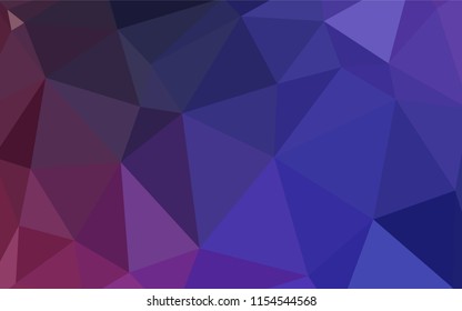 Dark Purple, Pink vector abstract mosaic backdrop. A sample with polygonal shapes. A completely new design for your leaflet.
