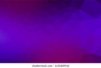 Dark Purple, Pink vector abstract mosaic background. An elegant bright illustration with gradient. Brand new style for your business design.