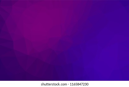 Dark Purple, Pink vector abstract polygonal texture. Colorful illustration in abstract style with gradient. A new texture for your design.