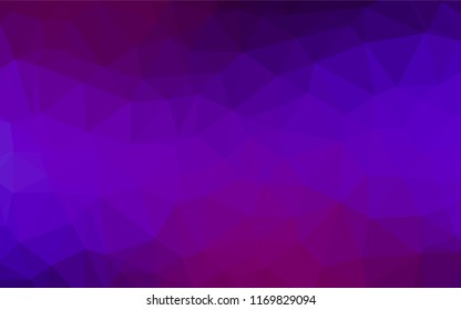 Dark Purple, Pink vector abstract mosaic backdrop. Colorful illustration in abstract style with gradient. A completely new template for your business design.