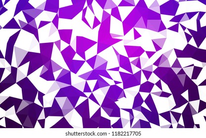 Dark Purple, Pink vector abstract polygonal pattern. Shining polygonal illustration, which consist of triangles. Pattern for a brand book's backdrop.