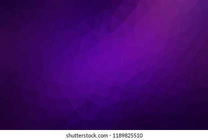 Dark Purple, Pink vector abstract mosaic pattern. Colorful illustration in abstract style with triangles. Brand new style for your business design.