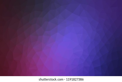 Dark Purple, Pink vector abstract mosaic pattern. A completely new color illustration in a polygonal style. Completely new template for your banner.