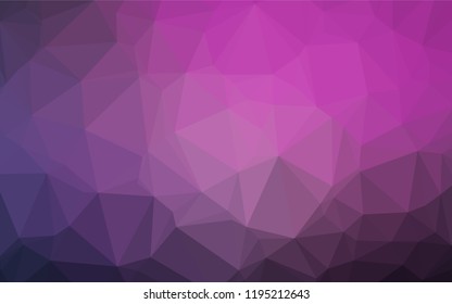 Dark Purple, Pink vector abstract polygonal texture. A sample with polygonal shapes. A new texture for your design.
