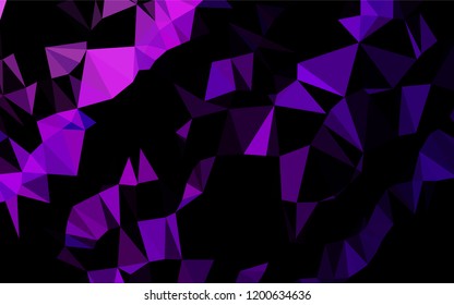 Dark Purple, Pink vector abstract mosaic background. A completely new color illustration in a vague style. A new texture for your design.