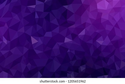 Dark Purple, Pink vector abstract polygonal background. Geometric illustration in Origami style with gradient.  Template for cell phone's backgrounds.