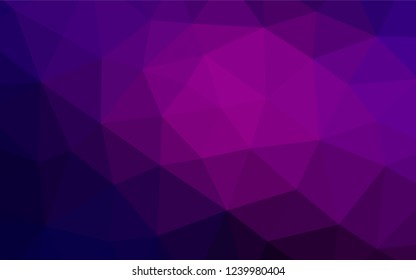 Dark Purple, Pink vector abstract mosaic background. A completely new color illustration in a vague style. A completely new template for your business design.