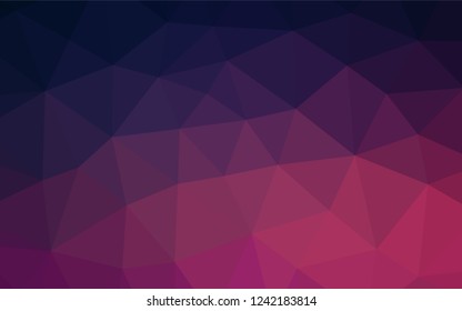 Dark Purple, Pink vector abstract mosaic pattern. A completely new color illustration in a vague style. A completely new template for your business design.