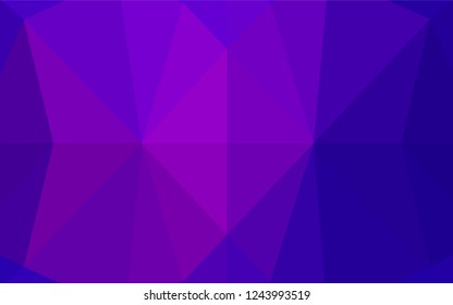 Dark Purple, Pink vector abstract mosaic background. Glitter abstract illustration with an elegant design. The completely new template can be used for your brand book.