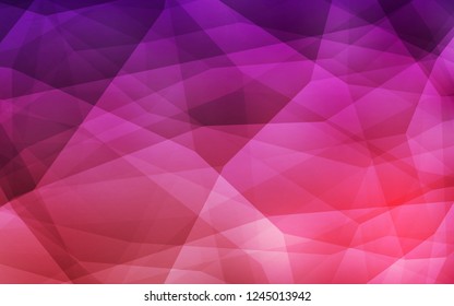 Dark Purple, Pink vector abstract polygonal background. Colorful abstract illustration with triangles. Textured pattern for your backgrounds.
