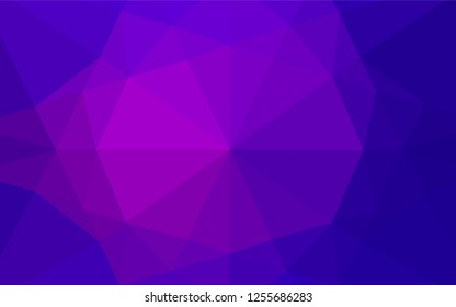 Dark Purple, Pink vector abstract polygonal texture. An elegant bright illustration with gradient. A completely new design for your business.