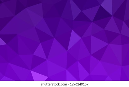Dark Purple, Pink vector abstract polygonal template. Creative geometric illustration in Origami style with gradient. A new texture for your web site.