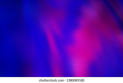 Dark Purple, Pink vector abstract blurred layout. Glitter abstract illustration with gradient design. New design for your business.