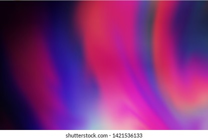 Dark Purple, Pink vector abstract blurred layout. New colored illustration in blur style with gradient. Background for designs.