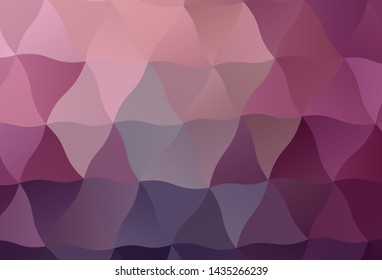 Dark Purple, Pink vector abstract polygonal pattern. Elegant bright polygonal illustration with gradient. Brand new design for your business.