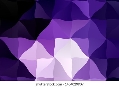 Dark Purple, Pink vector abstract mosaic backdrop. Creative geometric illustration in Origami style with gradient. Brand new style for your business design.