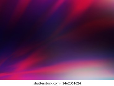 Dark Purple, Pink vector abstract template. Colorful illustration in blurry style with gradient. A new texture for your design.