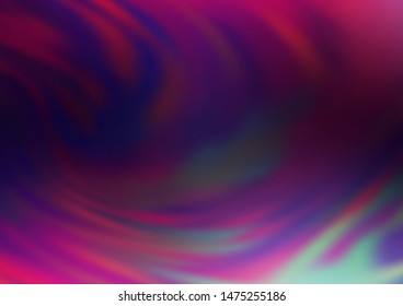 Dark Purple, Pink vector abstract bright template. Colorful illustration in abstract style with gradient. The blurred design can be used for your web site.