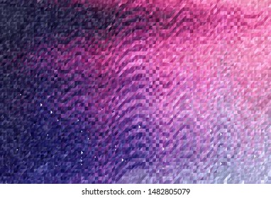 Dark Purple, Pink vector abstract mosaic background. Polygonal abstract illustration with gradient. Brand new design for your business.