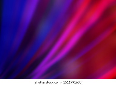 Dark Purple, Pink vector abstract blurred background. Glitter abstract illustration with gradient design. Completely new design for your business.