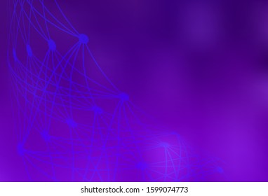 Dark Purple, Pink vector abstract bright template. New colored illustration in blur style with gradient. New design for your business.