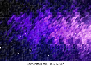 Dark Purple, Pink vector abstract mosaic backdrop. A completely new color illustration in a polygonal style. Brand new style for your business design.