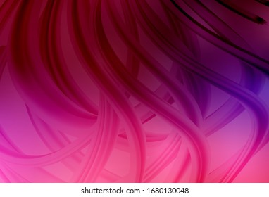 Dark Purple, Pink vector abstract bright template. Glitter abstract illustration with gradient design. Smart design for your work.