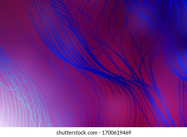 Planta brillante abstracta de vector oscuro morado y rosado. Nueva ilustración de color en estilo borroso con degradado. Fondo para los diseños.