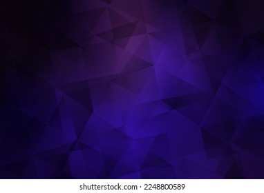 Dark Purple, Pink vector abstract polygonal pattern. Geometric illustration in Origami style with gradient.  Brand new style for your business design.