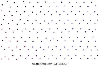 Dark Purple, Pink vector abstract colorful background, which consist of triangles. Pattern with colored triangles on white background.