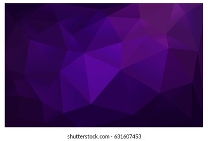 Dark Purple, Pink vector abstract textured polygonal background. Blurry triangle design. Pattern can be used for background.